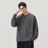 Mens Casual Plain Pullover Sweatshirt Loose Fit Round Neck Daily Wear Top