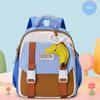 Adorable Kindergarten Cartoon Backpack Trendy Color Block Large Capacity Design