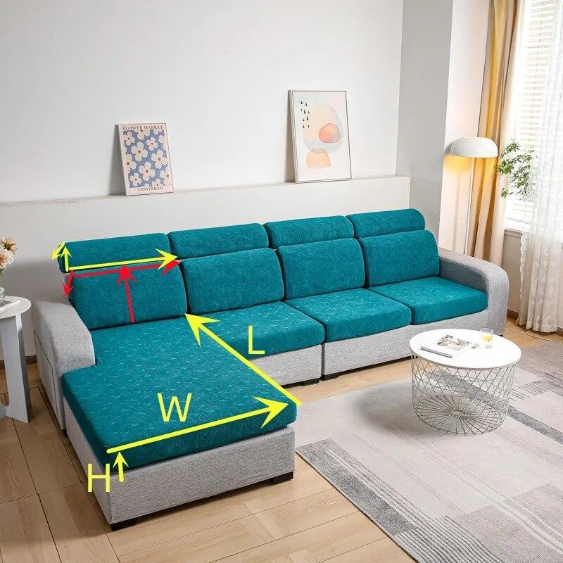 Tree Design Sofa Towel Jacquard Sofa Cover Fix Tight Anti -Slip Cushion Seat Seat Cover On Sofa Decorate Living Room Easy Install