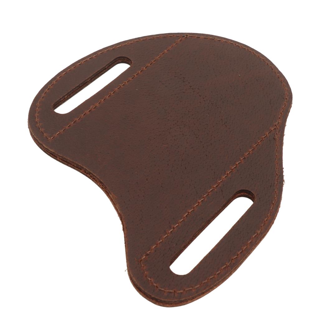 Belt Leather Knife Sheaths Cowhide Portable Stylish Safety Protection Pocket Knife Carrier for Outdoor Hiking Brown