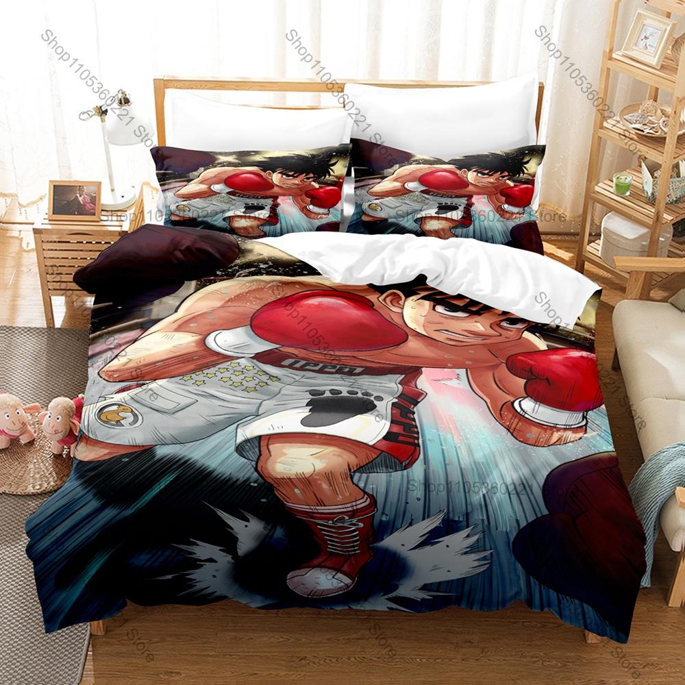 Cool Personality Anime Hajime No Ippo New Bedding Set Microfiber Soft Duvet Cover Pillowcase Bed Set Home Textile For Bedroom Do