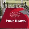 Custom Text Printed Rug Ajax Amsterdam Non Slip Floor Carpet For Home Room Decor