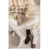 Thick socks for women in winter, fleece-lined cotton terry boat socks, thickened warm towel socks, Japanese-style short socks for autumn and winter
