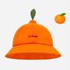Stylish Tangerine Fisherman Hat With Sun Protection Baseball Cap Beret Suitable For Males Females And Kids