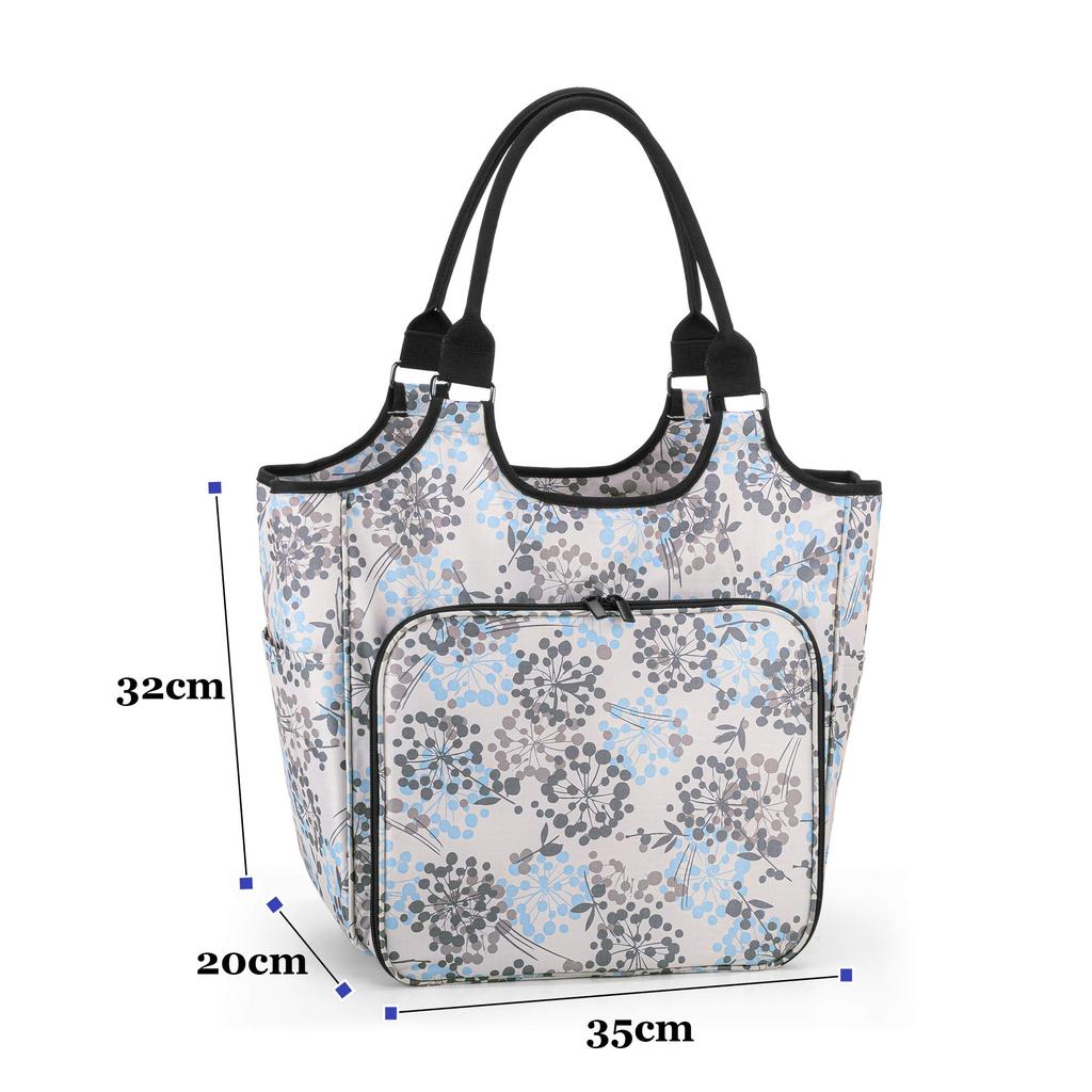 Yarwo Knitting Tote Yarn Storage for Knitting Crochet and Knitting Supplies Bag, Bag, Needles, Hooks, (Dandelion)