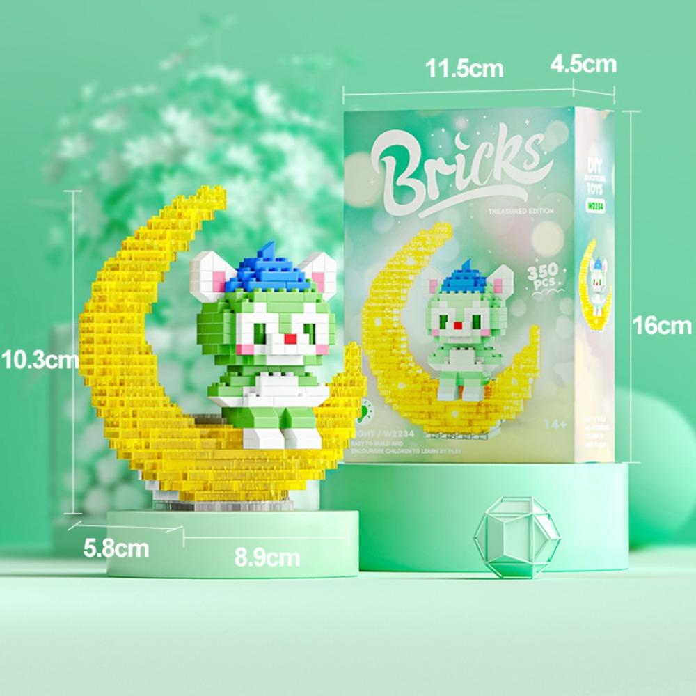 Illuminated Astronaut Astronaut Cartoon Doll Building Block Series Assembled Children's Toy Gift