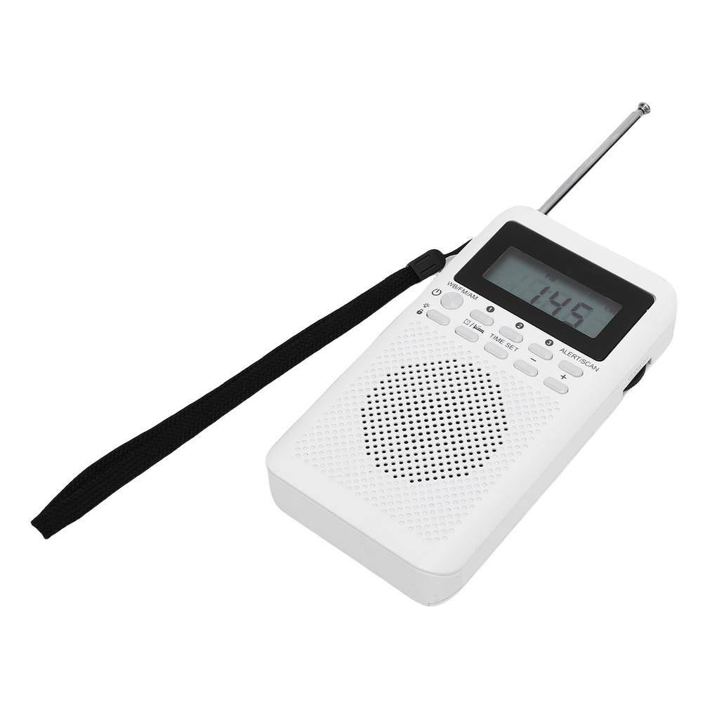 Micro Radio Portable Handheld AM FM WB Multiband for Indoor Outdoor Emergency Use Battery Powered