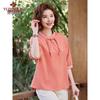 Yuzhaolin Women's Long Sleeve Chiffon Blouse