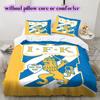IFK Göteborg football Pattern Bedding,Quilt Set Quilt Cover Pillowcase Home Birthday Gift (1*duvet cover+2*pillowcase,without core)