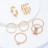 Gold Retro Punk Boho Ring Set 68