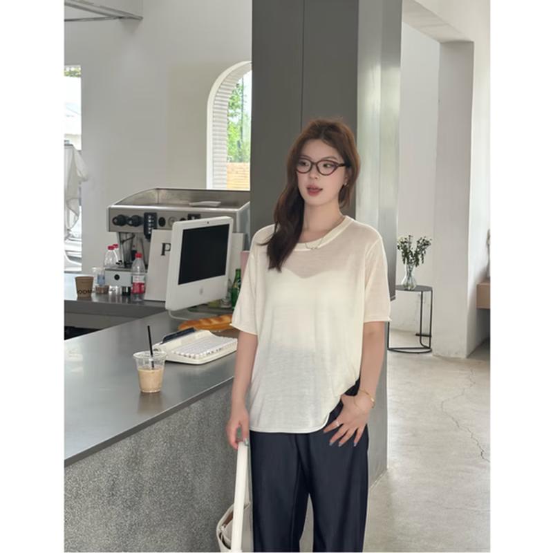 Plus Size Women s Short Sleeve Knit T-Shirt XL