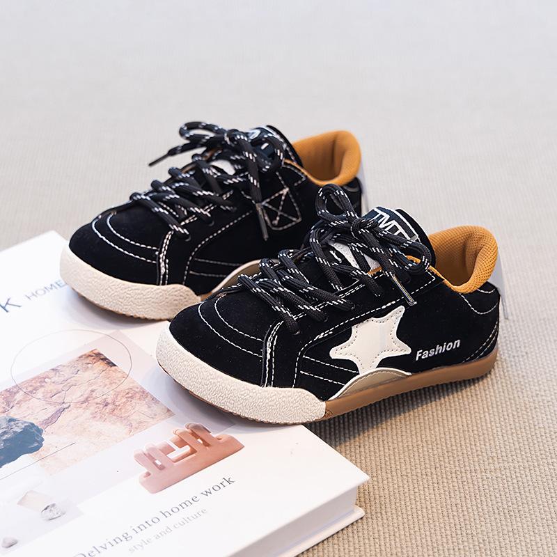 

Kids Casual Star Decorated Retro Sneakers 26 чёрный