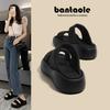 Free Shipping Eva High-end Slippers Women's Summer Outer Wear Fashionable Thick Bottom Heightening Non-slip