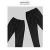 Menseye Men's Casual Pants, Striped Autumn and Winter Thickened Warm Slim-Fit Business Dress Pants, Versatile for Commuting