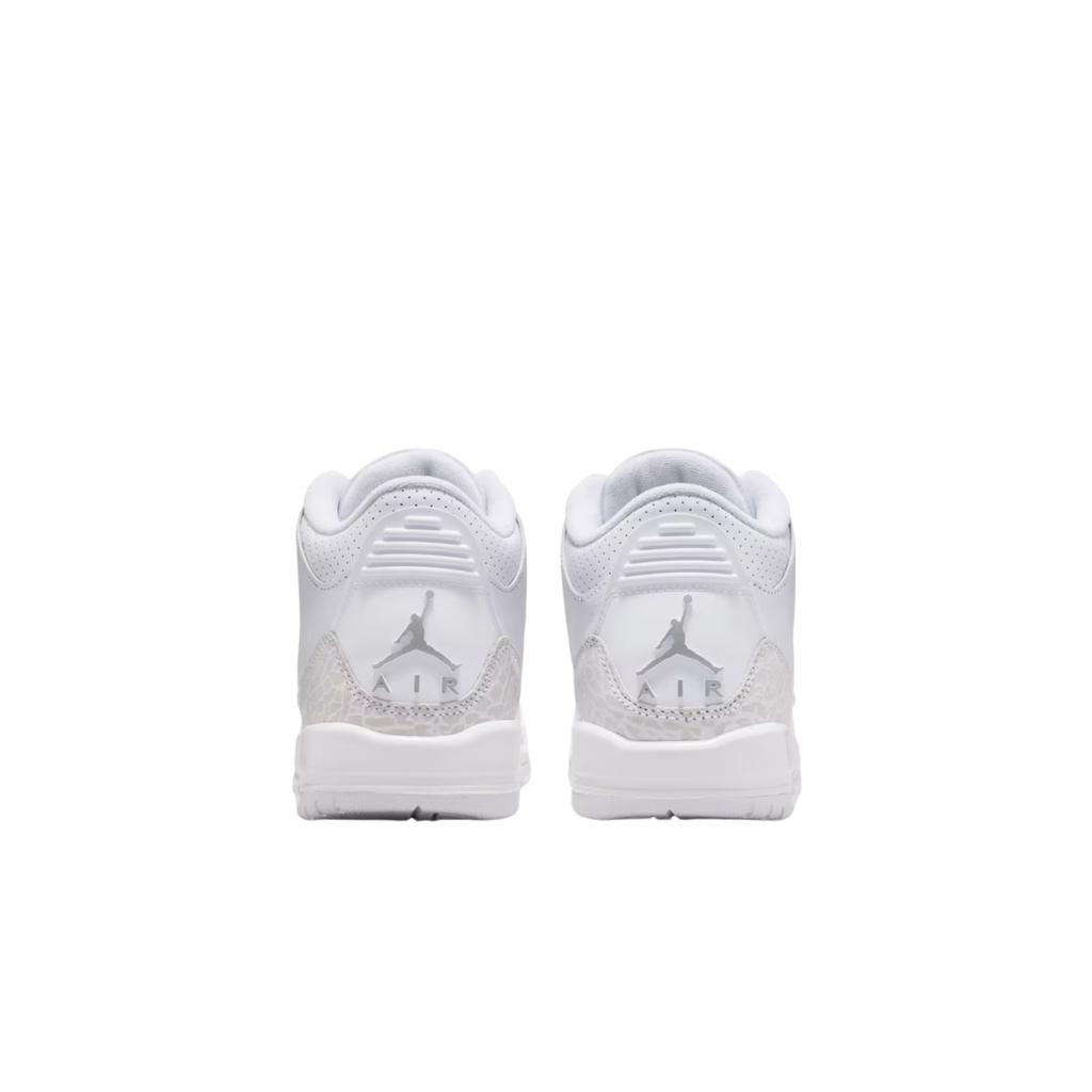 Adidași Copii Air Jordan 3 Retro GS Pure Money 2025 Alb Argintiu Metalic DM0967-111