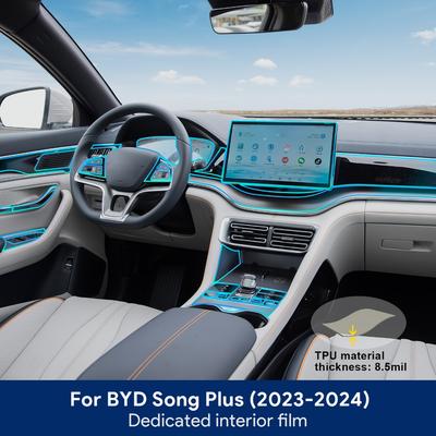 Pro BYD Seal U Sealion 6 Song Plus DMI EV -2024 Autokonzole Navigační obrazovka Přístrojová deska TPU Ochranná fólie Interiér