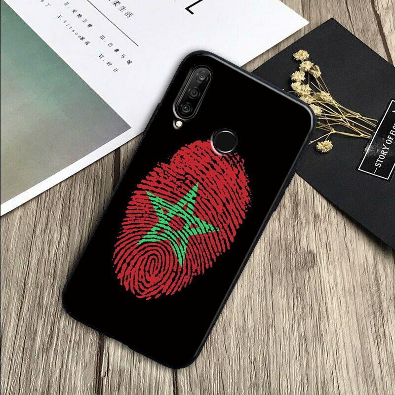 Morocco Flag Coat Of Arms For Huawei Nova 11 12i 8i 7i 3i 9 10 SE Y60 Y61 Y70 Y72 Y73 Y90 Y91 P20 P30 Pro P40 Lite Case