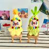 Cartoon Plush Keychain Cute Stuffed Toy Funny Face Plush Doll Soft Fluffy Clown Plush Toy