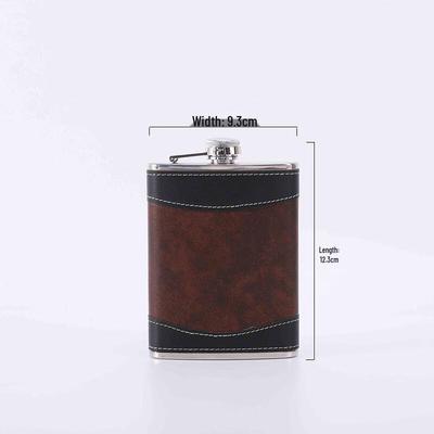 Portable Flask with Leather Case