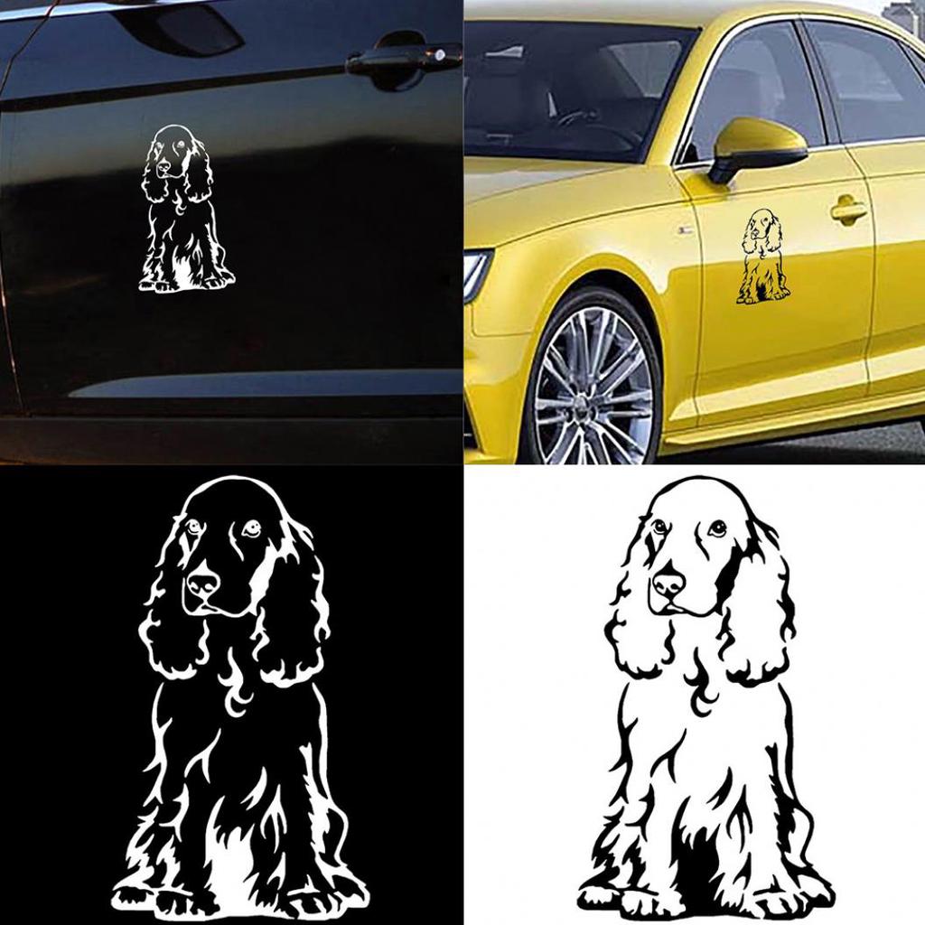 American Cocker Spaniel ami consultará al palabra perros pegatinas auto adhesivos para coches H