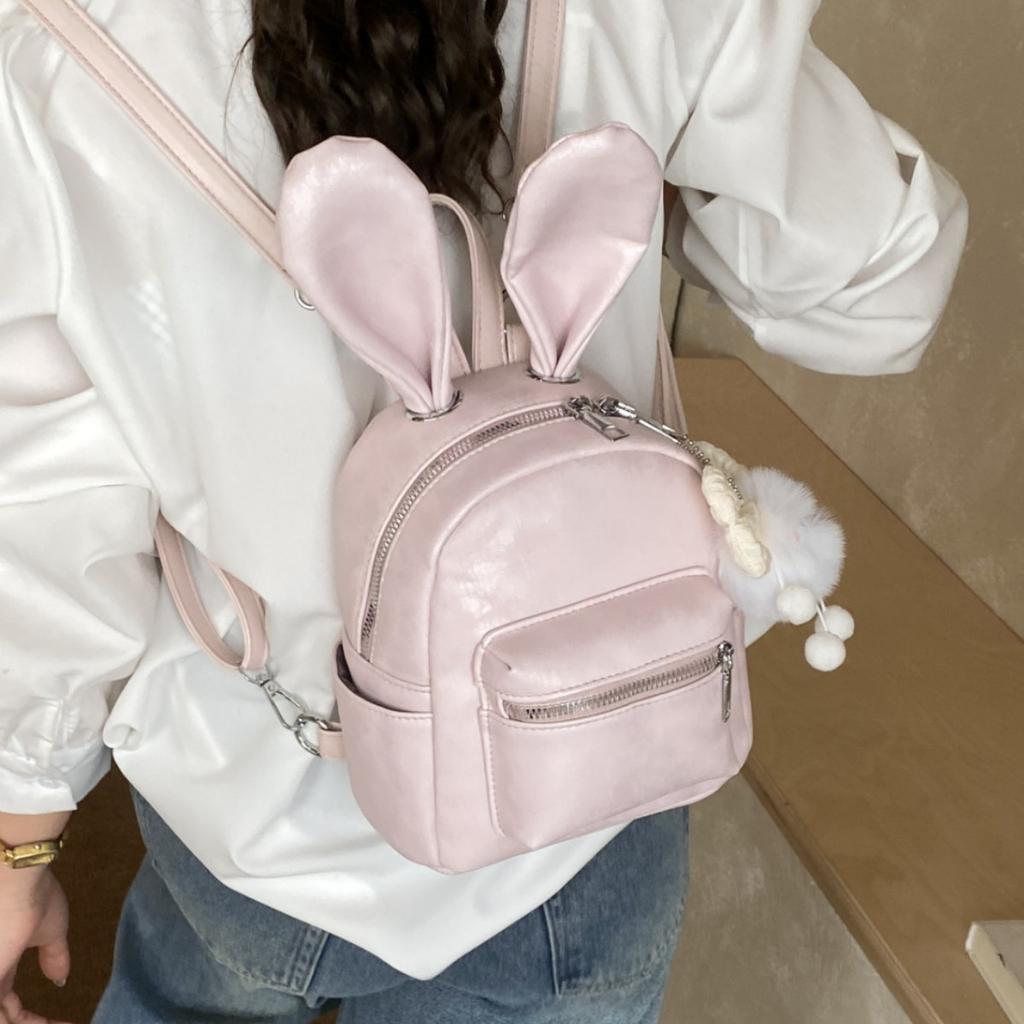 Schoolbag fashionable cute mini backpack bag women's 1011 new Korean version of foreign style versatile leisure travel ears small backpack