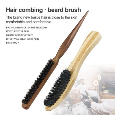 Women's Bristle Fuller Hair Combing Pointed Tail Hair Picking Disc Hair Combing Men's Beard Styling Beard Brush Comb Set