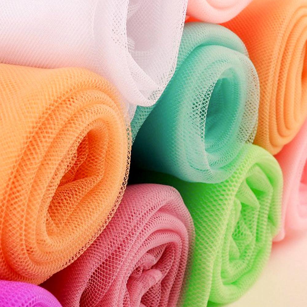 Pop 1 Yard Light Gauze Fog Nylon Mesh Fabric Soft Delicate Pure Color Lace Yarn For DIY Veil Wedding Decor Dress Fairy Tulle