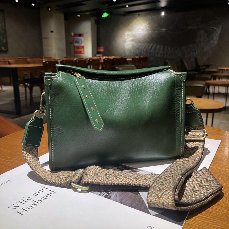 Женская премиальная кожаная сумка-кроссбоди-тоут Douxiaozhu