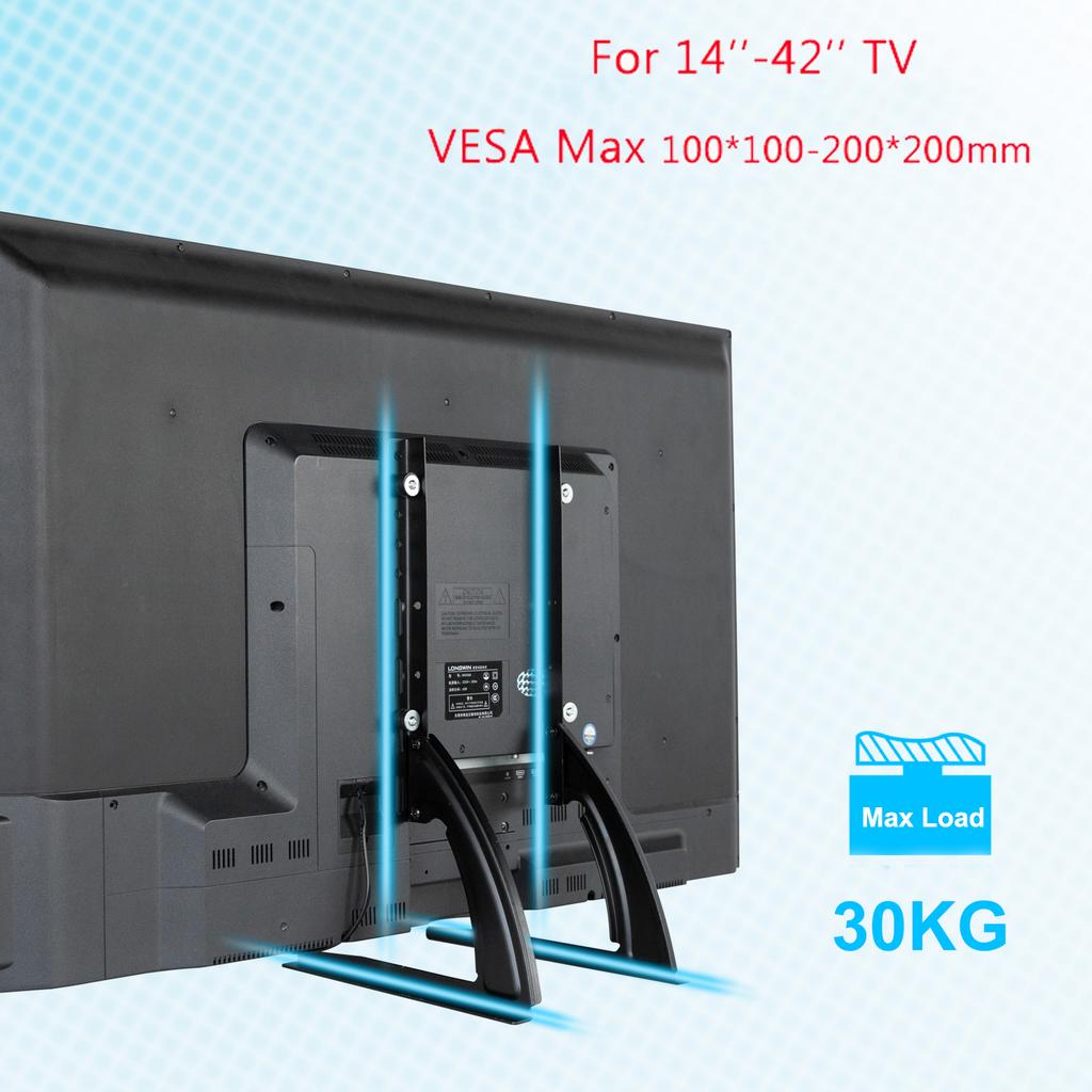 Universal TV Stand Legs TV Feet for LCD /LED/OLED/Plasma TVs Table Top TV Stand Pedestal Riser for Flat&Curve Screen Halloween
