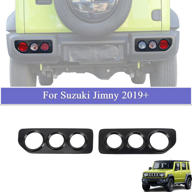 Rear Light Protect Shell Cover Black Taillight Trim Decoration for Suzuki Jimny -2026 JB64 JB74 Exterior Accessories ABS