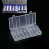 1Pcs Hard Container Holder Case 8 Slots Transparent Plastic Battery Storage Box For AAA/AA Battery Organizer Accessories