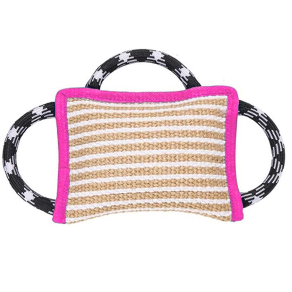 Durable Hemp Bite Pillow with Handle for German Shepherd Malinois Adult Dog Bite Training