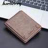 New wallet men's short European and American minimalist multi-card wallet retro open card bag
