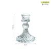 Vintage Clear Crystal Glass Candlestick Valentine'S Day Romantic Candlelight Dinner Shooting Props Home Wedding Decoration Premium Quality