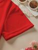 Boys' Short Sleeve T-Shirt with Santa Claus Print - Christmas Themed Summer Casual Round Neck Top