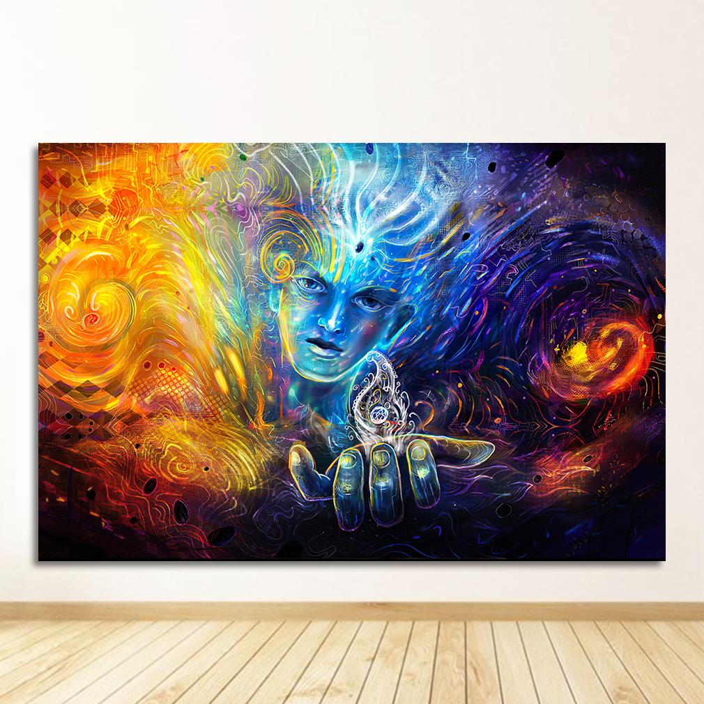 Life Modular Pictures Modern Home Decoration Wall Art Canvas Prints Painting Bedroom Poster Alex Grey Psychedelic Trippy Tree