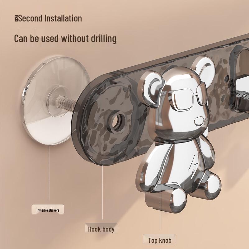 ZNMW Suction Cup Bathroom Rack Hook