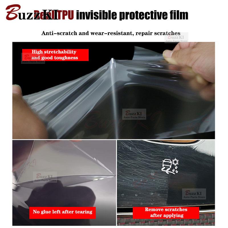 For GWM Haval H6 2017- Car Interior Film Dashboard piano board Shift center console Anti-scratch transparent TPU Car Film