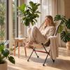 Portable High Back Folding Camping Chair Strong Support