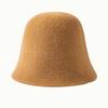 Winter For Women Casual Style Girl Korean Style Caps Pure Color  Hat Female Hats Wool Bucket Hat