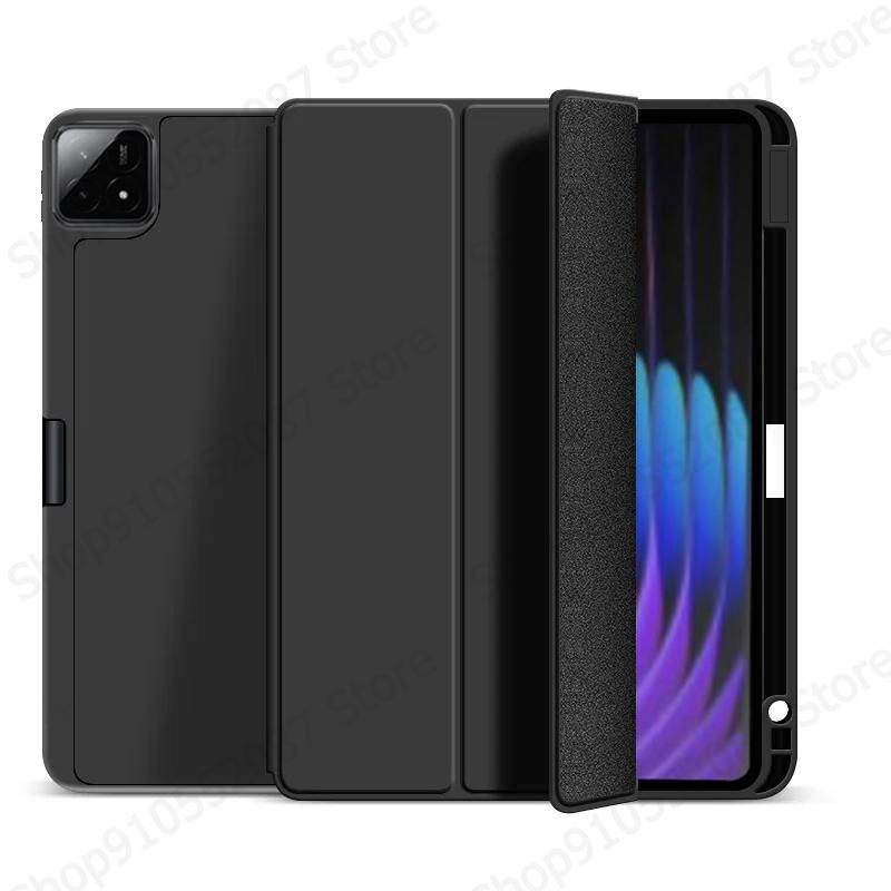 For Pad 7 Case with Pen Holder Trifold PU Leather Soft Back Stand Cover For Pad 7 Mi Pad 7 Case 11.2 inch