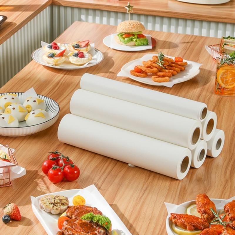 Keksblech Backpapierrolle 30 cm breit Antihaft Backpapier für Dessertzubereitung Brotteig und Lebensmitteltrennung