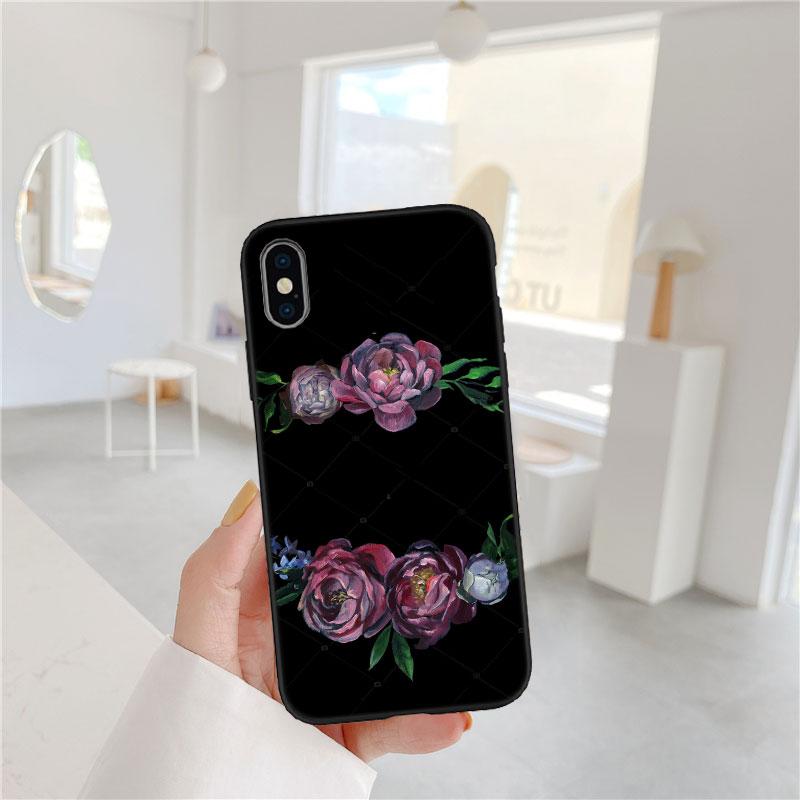 PP52 Rose Colorful Soft Shell Phone Case for OPPO A3 Pro A72 A74 A76 A77 A77S A78 A79 A94 A95 A18 A40M A58