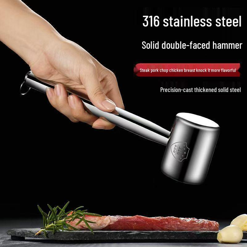 304 Food Grade Stainless Steel Meat Tenderizer Hammer