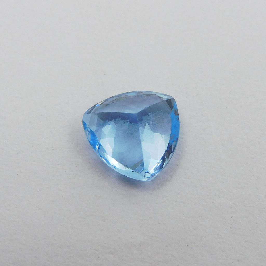 Natural Blue Sapphire Loose Gemstone Trillion Shape 9.65 Ct September Birthstone for Gem Collections