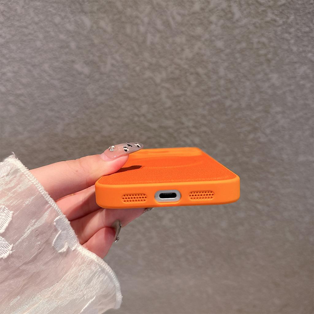 For iPhone 17 Pro Max Case Metal Lens Protection Leather Coated PC TPU Phone Cover Compatible with MagSafe