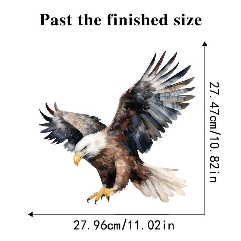 Eagle Wall Stickers for Kids Room Self-Adhesive Bald Eagle Decals for Bedroom Kindergarten Wardrobe Entrance Decor Removable Animal Wall Art Stickers