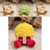 Plush Fruit Keychain With Soft Pp Cotton Filling For Bag Decor And Collectible Use