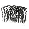10 Stück Haar-U-Klammern Metall Schwarz Beschichtet Französischer Vintage Stil U-förmige Haarnadeln für das Haarstyling