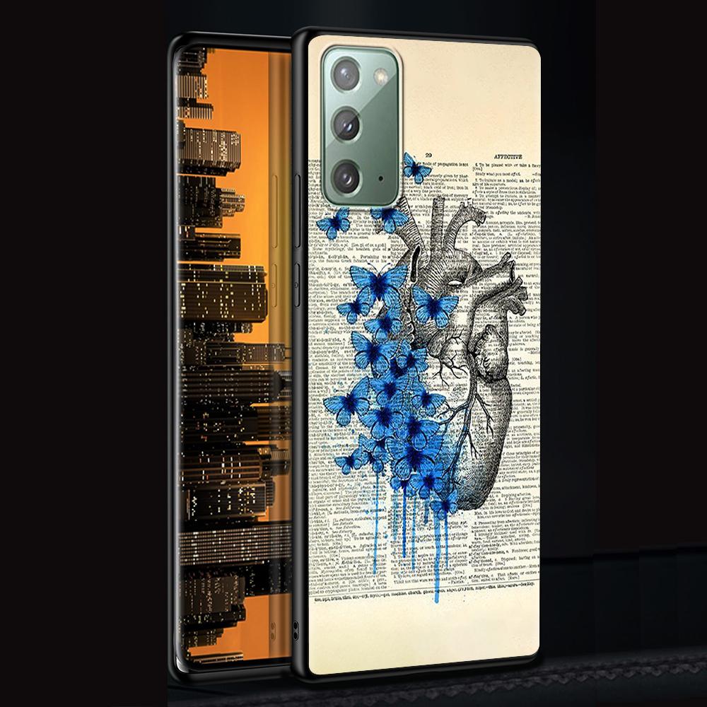 Medical Human Organs Brain Meridian Kidney Case for Samsung Galaxy Note 20 Ultra 10 9 8 M31 M30s M51 M31s M52 5G Phone Cover